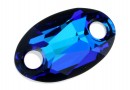 Swarovski, oval link, bermuda blue, 18x11mm - x1