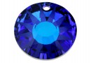 Swarovski, frosted Sun pendant, bermuda blue, 33mm - x1