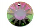 Swarovski, frosted Sun pendant, paradise shine, 12mm - x2