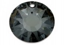 Swarovski, frosted Sun pendant, silver night, 12mm - x2