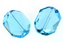 Swarovski, graphic bead, aquamarine, 12mm - x1