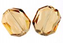 Swarovski, graphic bead, golden shadow, 12mm - x1