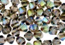 Swarovski, bicone bead, iridescent green, 6mm - x10