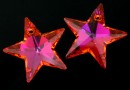 Swarovski, star pendant, astral pink, 20mm - x1