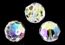 Swarovski, faceted round bead, aurora borealis, 12mm - x1