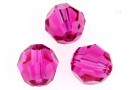 Swarovski, faceted round bead, fuchsia, 8mm - x2