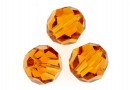 Swarovski, faceted round bead, topaz, 8mm - x2