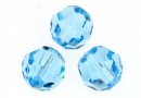 Swarovski, faceted round bead, aquamarine, 8mm - x2