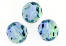 Swarovski, faceted round bead, provence lavender-chrys. blend, 10mm - x2