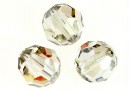 Swarovski, faceted round bead, silver shade, 10mm - x2