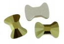 Swarovski, bowtie cabochon, iridescent green, 9mm - x1