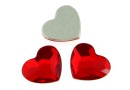 Swarovski, heart cabochon, light siam, 14mm - x1