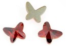 Swarovski, butterfly cabochon, red magma, 18mm - x1