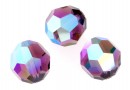 Swarovski, faceted round bead, amethyst AB, 8mm - x2