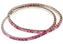 1088 Swarovski happy pink mix bracelet, rhodium plated, 18cm - x1