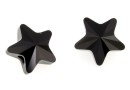 Swarovski, star bead, jet, 12mm - x2