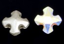 Swarovski, greek cross fancy, aurora borealis, 8mm - x1