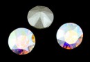 Swarovski, chaton SS34, aurora borealis, 7mm - x2