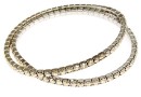 1088 Swarovski golden shadow bracelet, rhodium plated, 18cm - x1