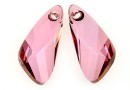 Swarovski, wing pendant, antique pink, 23mm - x1