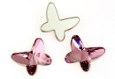 Swarovski, butterfly cabochon, antique pink, 18mm - x1