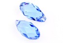 Swarovski, briolette pendant, light sapphire, 13mm - x1