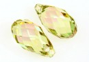 Swarovski, briolette pendant, luminous green, 13mm - x1