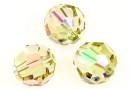 Swarovski, faceted round bead, luminous green, 10mm - x2