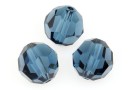 Swarovski, faceted round bead, montana, 10mm - x2