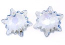 Swarovski, edelweiss pendant, blue shade, 18mm - x1