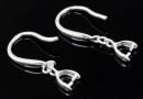 Earrings, pendant bail, 925 silver, 22mm - x1pair