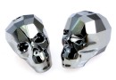 Swarovski, skull bead, light chrome, 19x21mm - x1