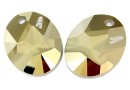 Swarovski, pandantiv kaputt oval, metallic light gold, 36mm - x1