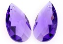 Swarovski, drop pendant, blue violet, 28mm - x1