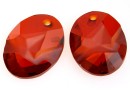 Swarovski, pandantiv kaputt oval, red magma, 36mm - x1