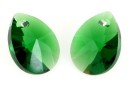 Swarovski, drop pendant, dark moss green, 8mm - x4