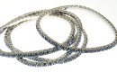 1088 Swarovski denim blue bracelet, rhodium plated, 18cm - x1