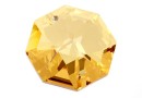 Swarovski, octagon pendant, golden shadow, 22mm - x1