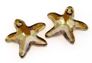 Swarovski, starfish pendant, bronze shade, 20mm - x1