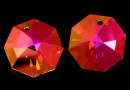 Swarovski, octagon pendant, astral pink, 14mm - x1