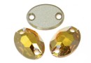 Swarovski, link, metallic sunshine, 10x7mm - x1