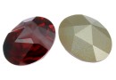 Swarovski, kaputt oval fancy cabochon, red magma, 23x18mm - x1