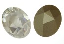 Swarovski, kaputt oval fancy cabochon, crystal, 23x18mm - x1