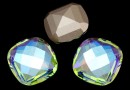 Swarovski, rivoli cabochon, aurora borealis, 16x16mm - x1