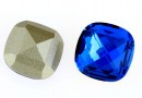 Swarovski, rivoli cabochon, capri blue, 8x8mm - x1