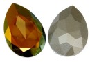 Swarovski, rivoli cabochon, iridescent green, 30x20mm - x1