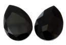 Swarovski, rivoli cabochon, jet, 30x20mm - x1