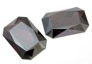 Swarovski, rivoli cabochon, amethyst satin, 27x18.5mm - x1