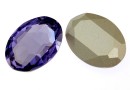 Swarovski, rivoli cabochon, light tanzanite, 30mm - x1