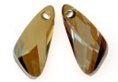 Swarovski, wing pendant, bronze shade, 39mm - x1